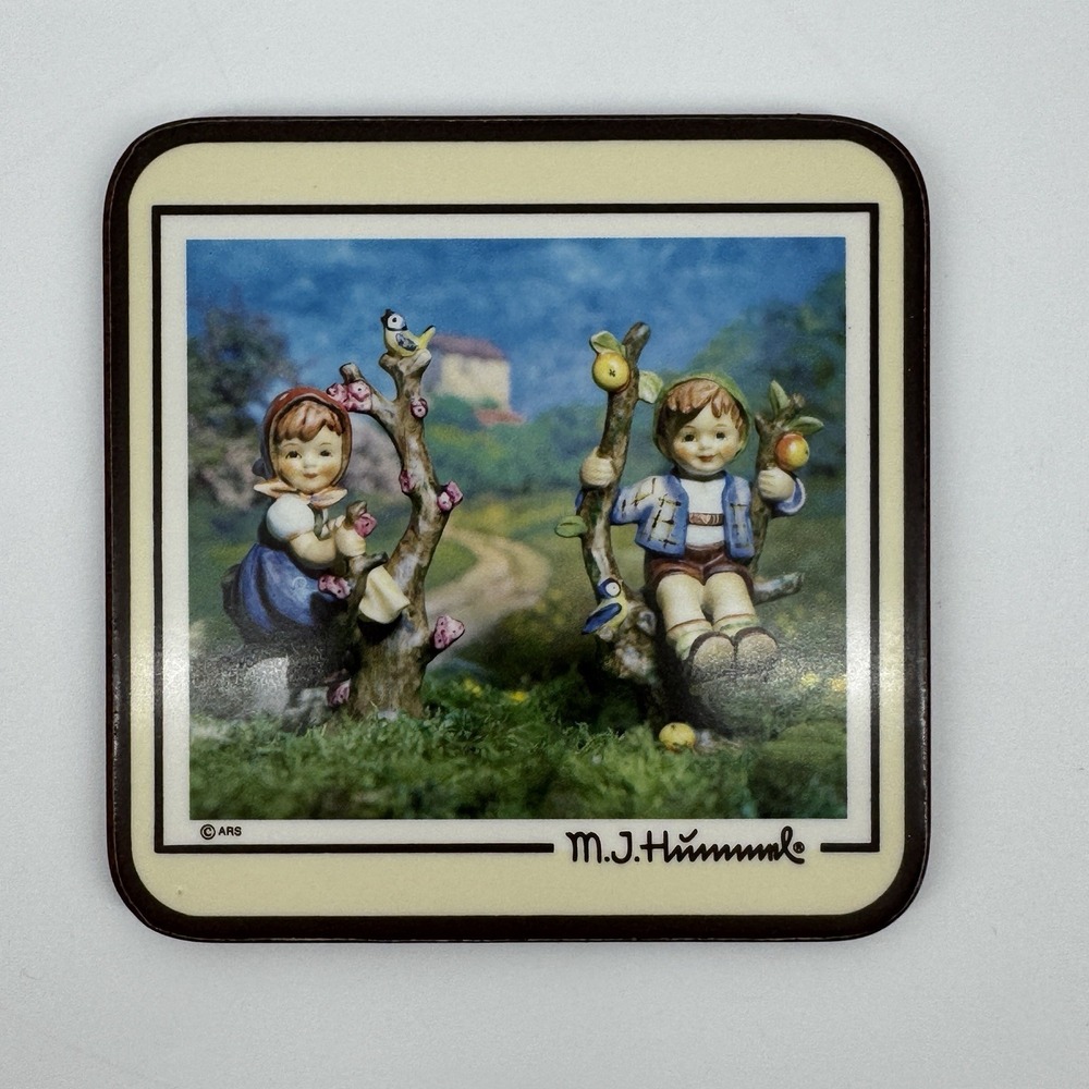 Vintage 1986 Hummel Coasters Set of 6 M.J. Hummel Papernell Made England Cottage - Picture 8 of 12